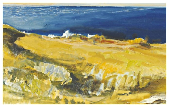 Παναγιώτης Τέτσης (1925 -2016), Η θέα προς Χυσόστομο, Εθνική Πινακοθήκη, Μουσείο Αλέξανδρου Σούτσου