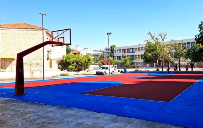 Νέο γήπεδο μπάσκετ για το 2ο Δημοτικό Σχολείο Μοσχάτου