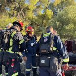 Τα μέλη της Ε.Ο.Δ.Π.Ε.Α. στην μεγάλη φωτιά στην Σαλαμίνα