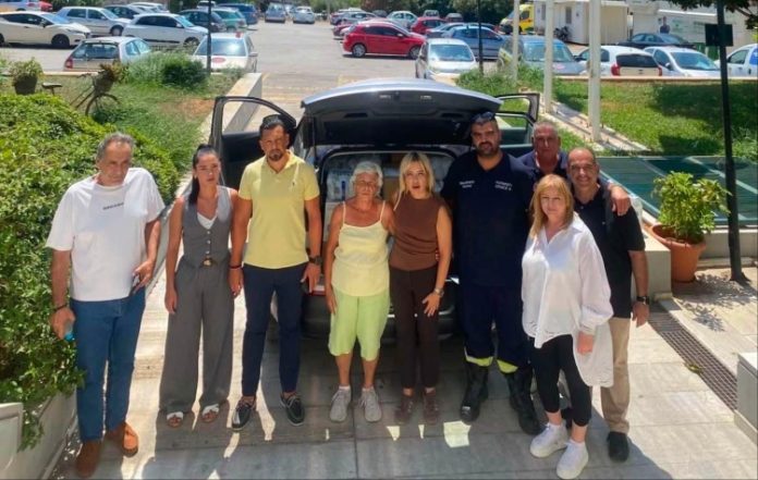 Δήμος Ηλιούπολης: Παραδόθηκε η πρώτη βοήθεια για πυρόπληκτους στο Humanity Greece