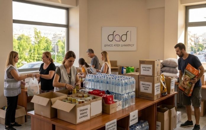 Δήμος Αγ. Δημητρίου: Είδη πρώτης ανάγκης για πυρόπληκτους και τετράποδα