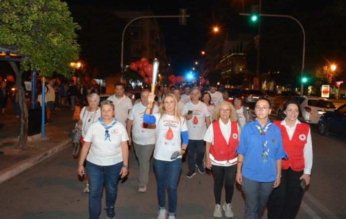 Η «Φλόγα της Αιμοδοσίας» πέρασε από την Καλλιθέα