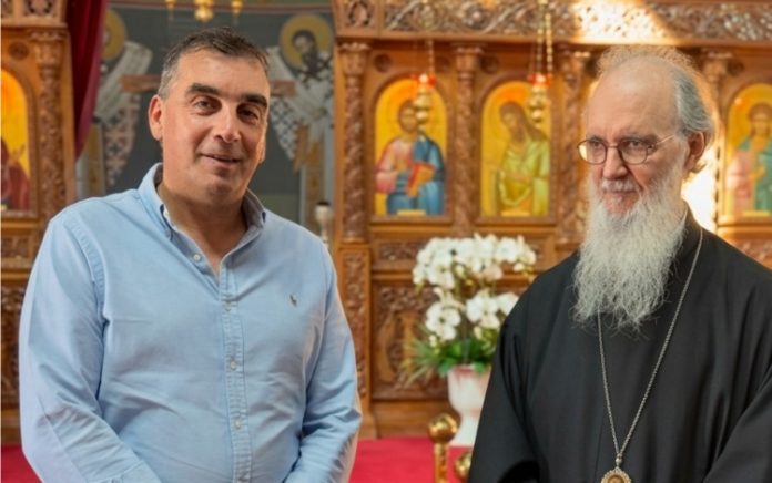 Συγκίνηση κατά την επίσκεψη του Γιάννη Κωνσταντάτου στην Μητρόπολη Κορέας