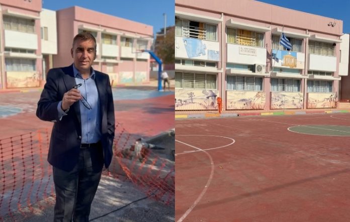 Αλλάζουν όψη τα προαύλια του Δήμου – Ξεκίνησαν οι παρεμβάσεις από το 11ο Δημοτικό Αργυρούπολης